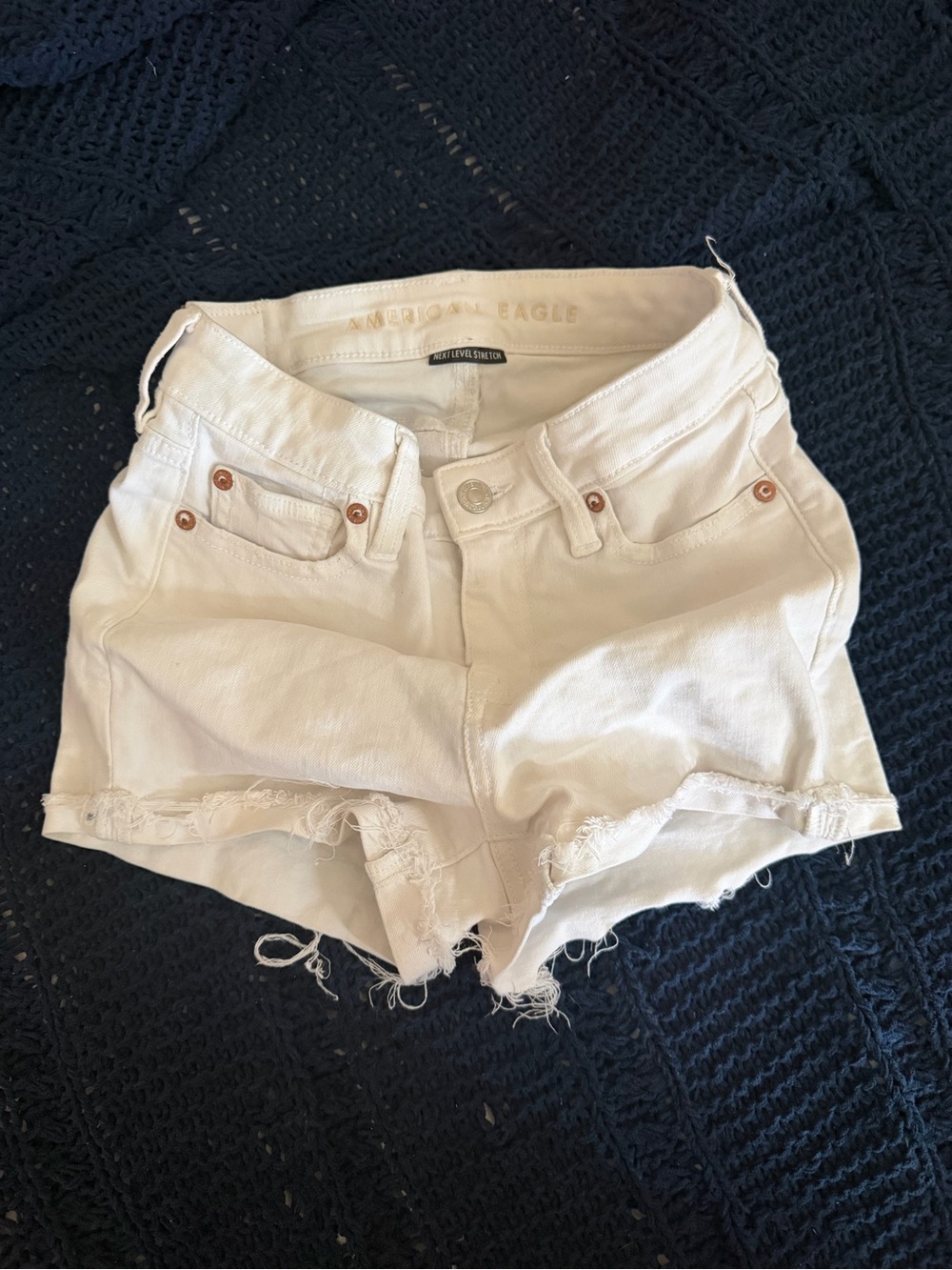 American Eagle Outfitters White Denim Shorts